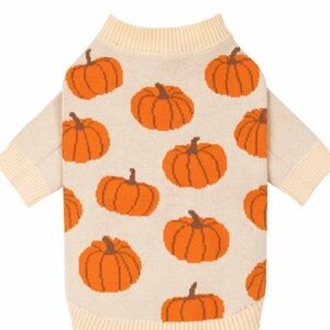 NWT Pumpkin Pattern Dog Sweater